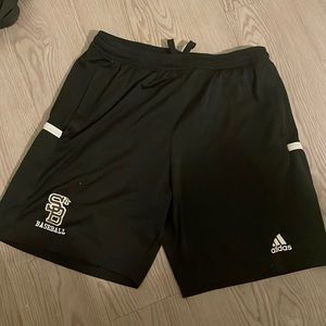 Adidas St. Bonaventure baseball team issue short. Black. XL